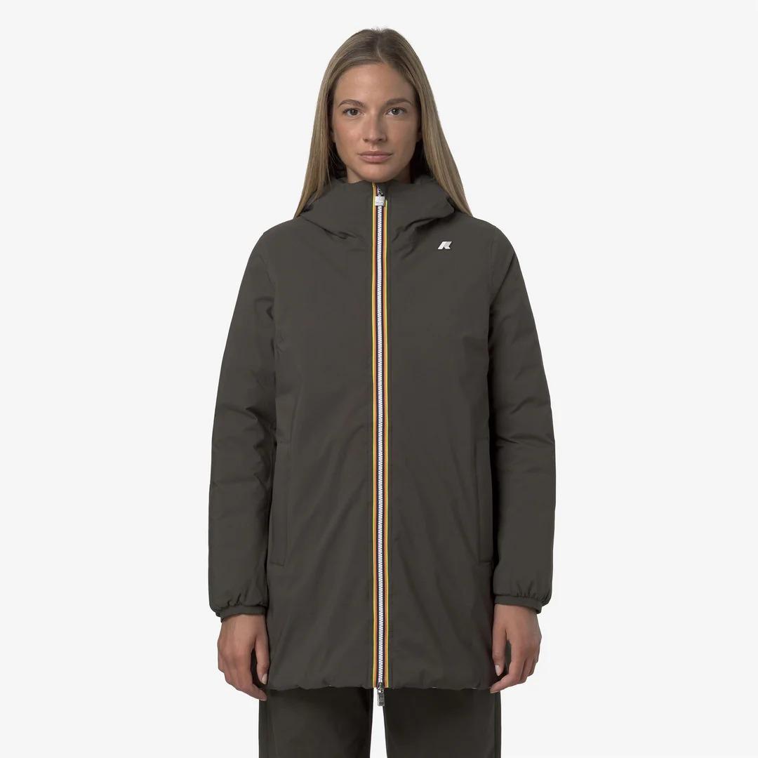 SOPHIE ST THERMO REVERSIBLE<BR/>BLACK OLIVE-GREEN OAK K8134DW B42 K-WAY