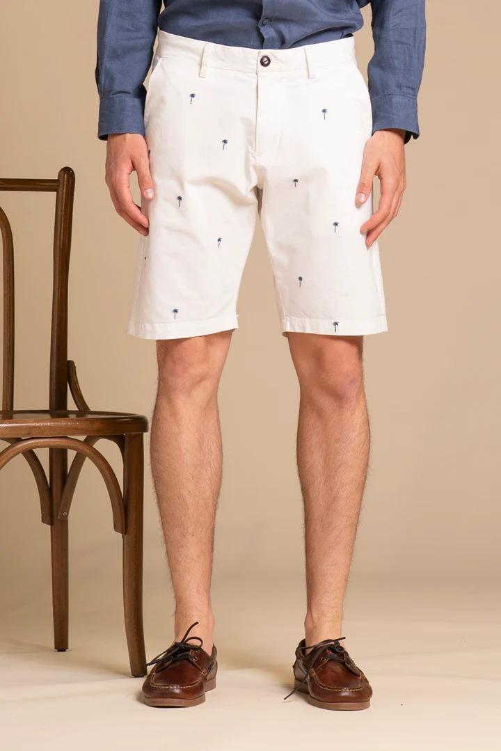 IMPURE IM25SSBMREYPALMS-GABC24EMBROIDERY WHITE