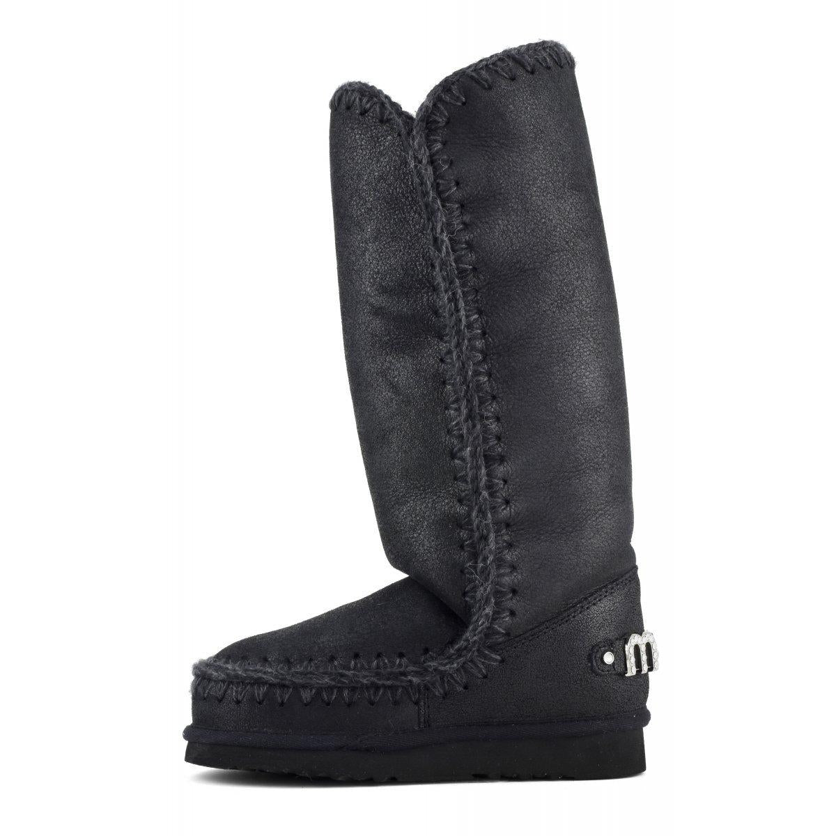 Mou Eskimo 40 rhinestones logo F25-MU.FW101052B CBKG MOu