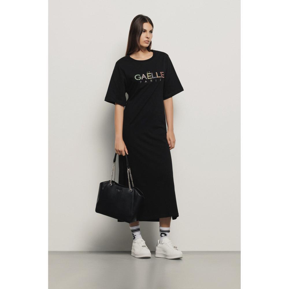 Gaelle Paris Abito Lungo Donna Nero