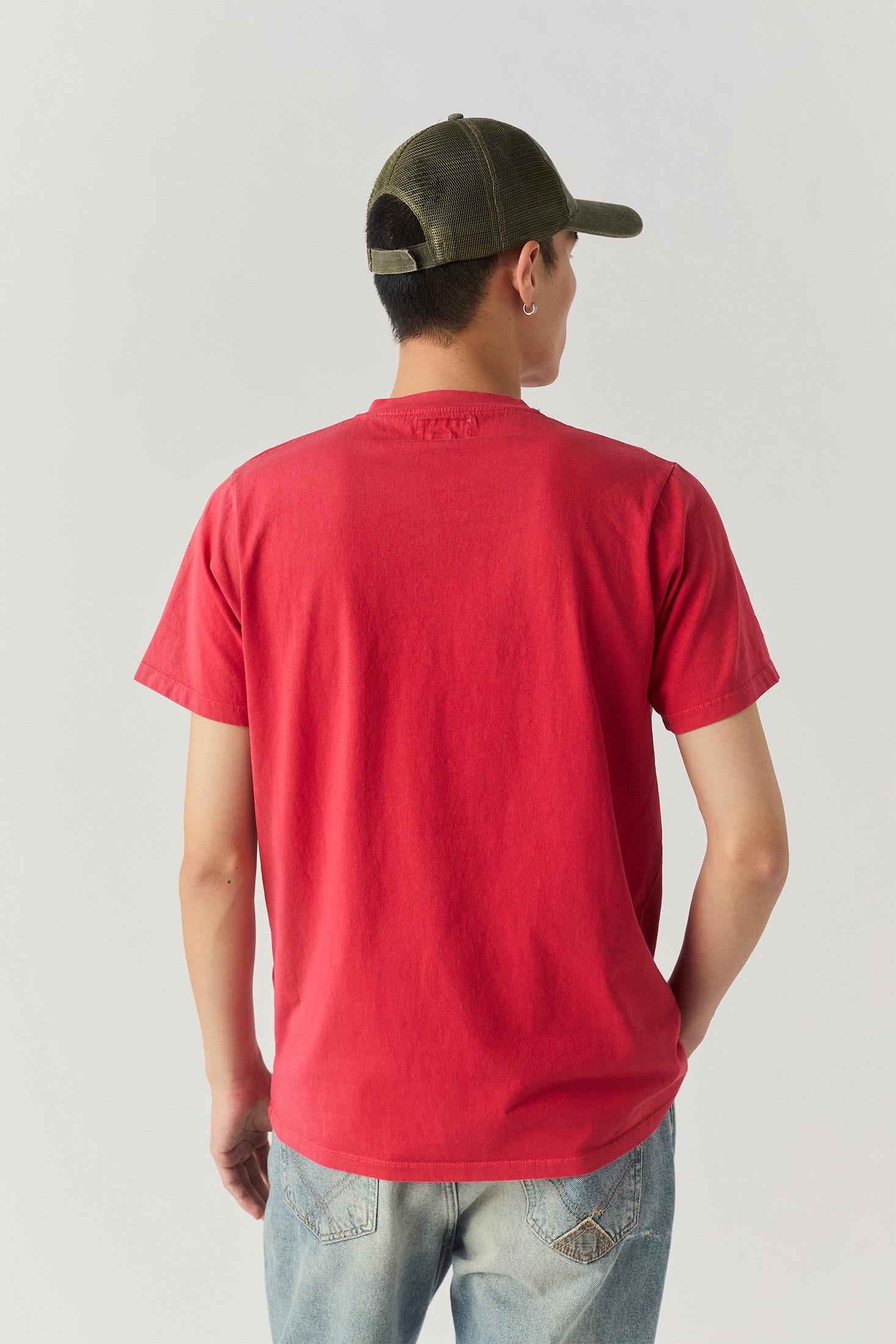 T-SHIRT ROY ROGER'S POCKET IN JERSEY CORAL RRU90048CA160111 C0077 ROY ROGER'S
