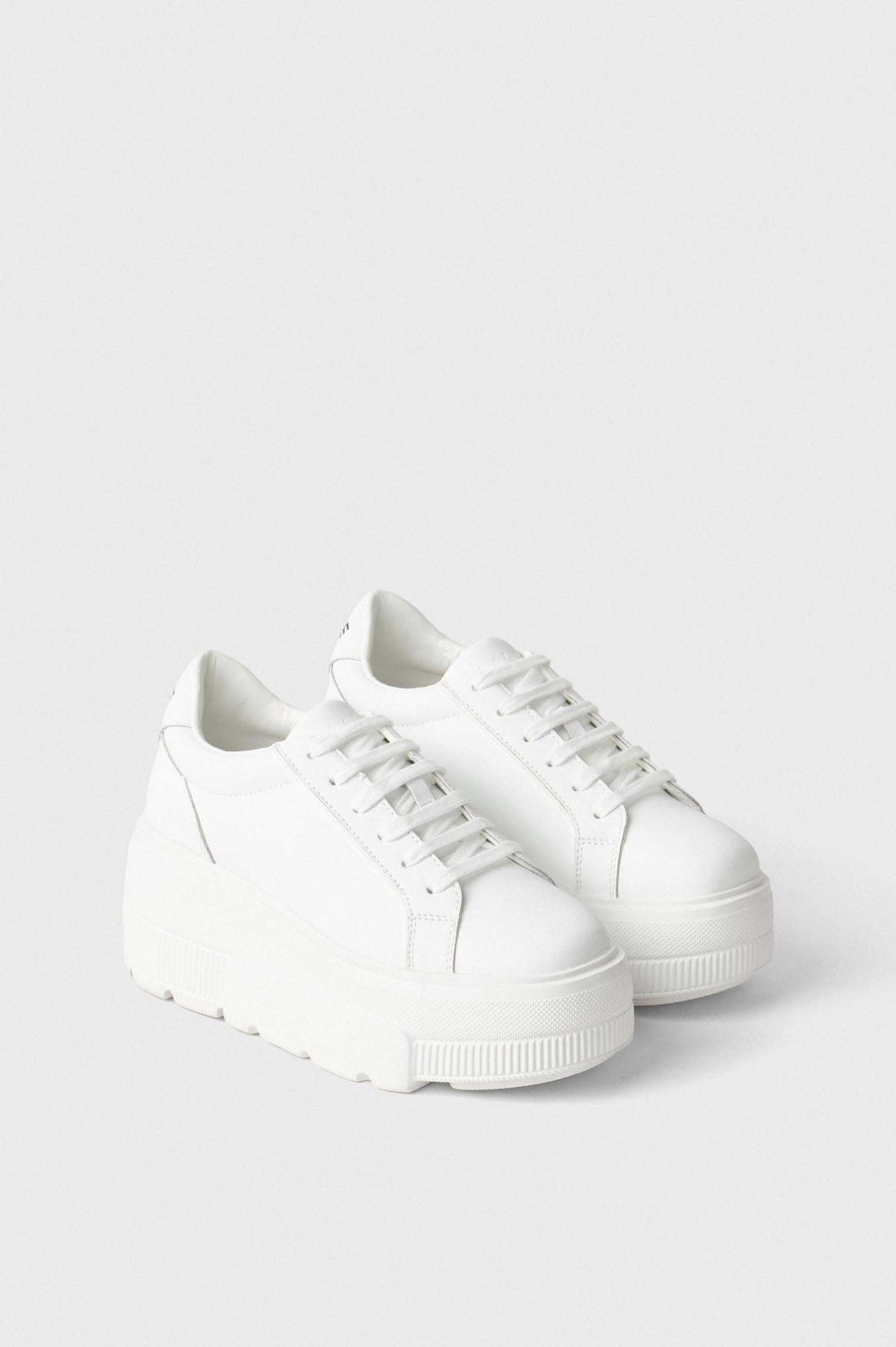 Sneakers Addict Platform In Action Leather Bianco - Gaëlle Paris GACAW01473-MTFI0014 B01 GAELLE