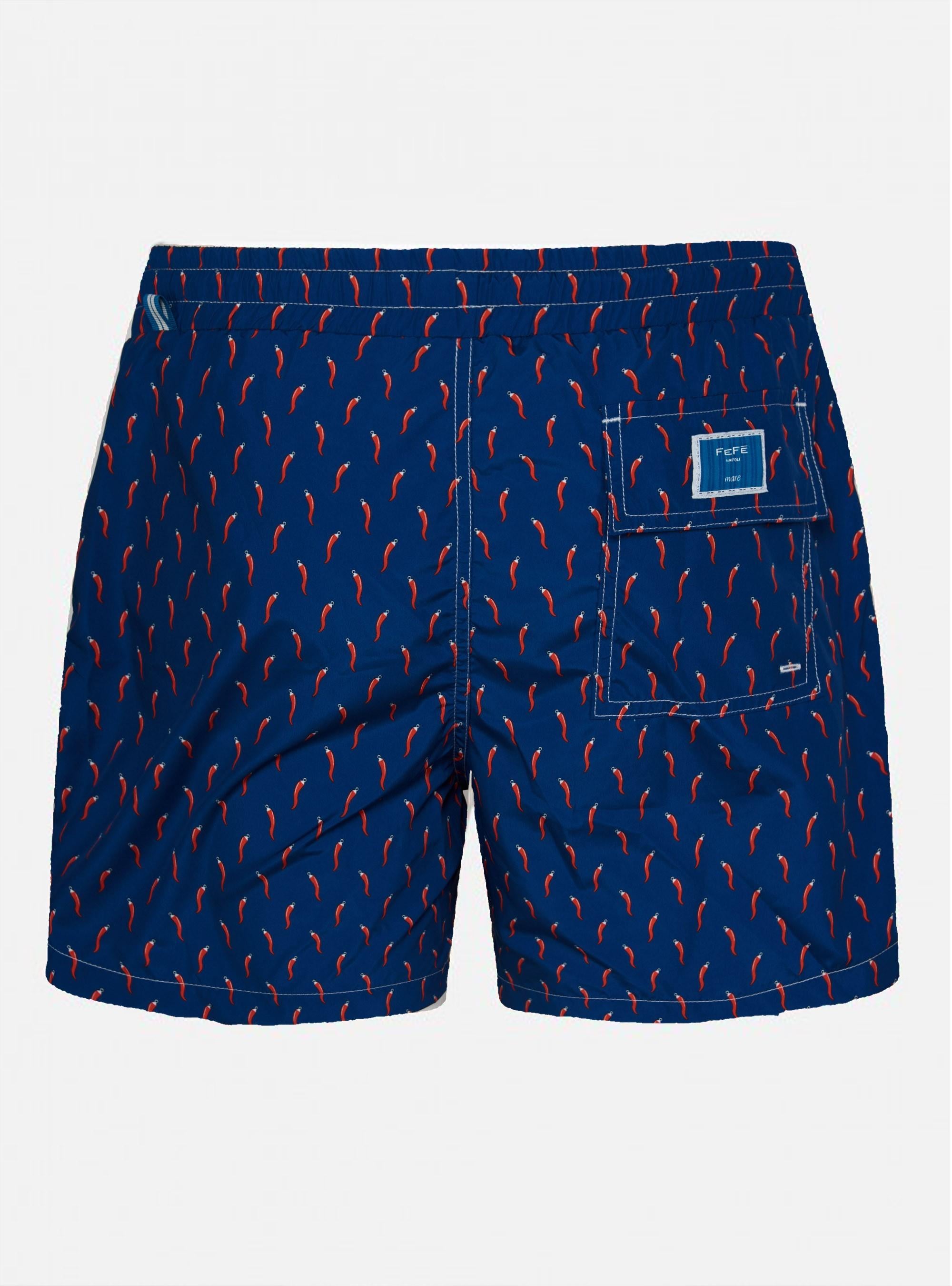 Costume Fefé uomo stampa cornetto blu rosso