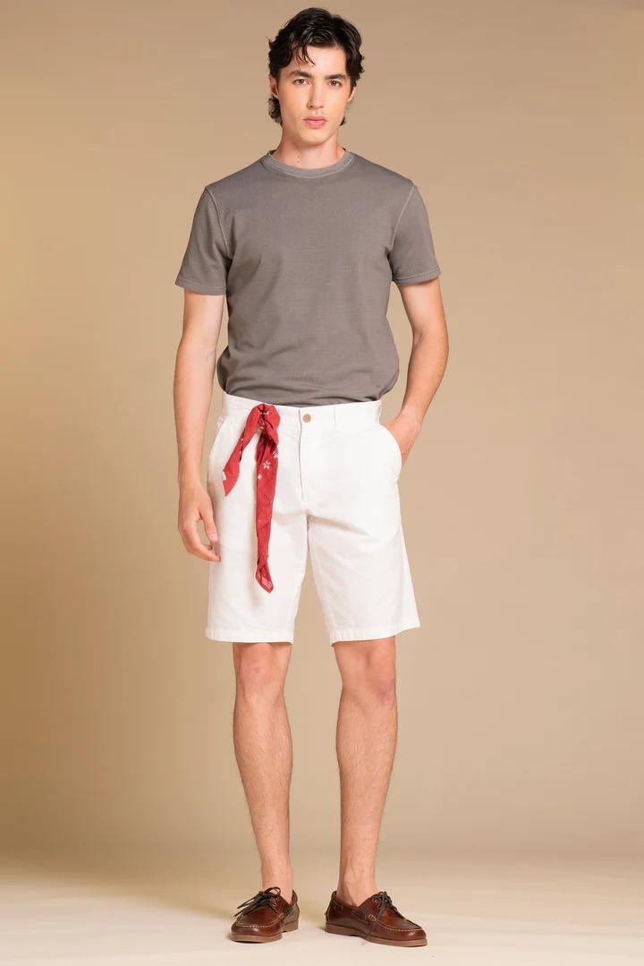 Bermuda Impure rey chino short comf.seersucker white