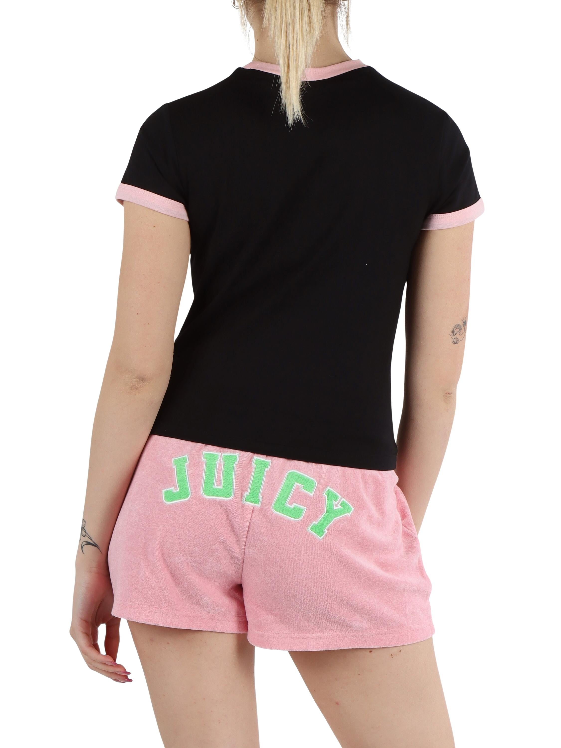 T-shirt Juicy Couture in cotone stretch con scritta logo