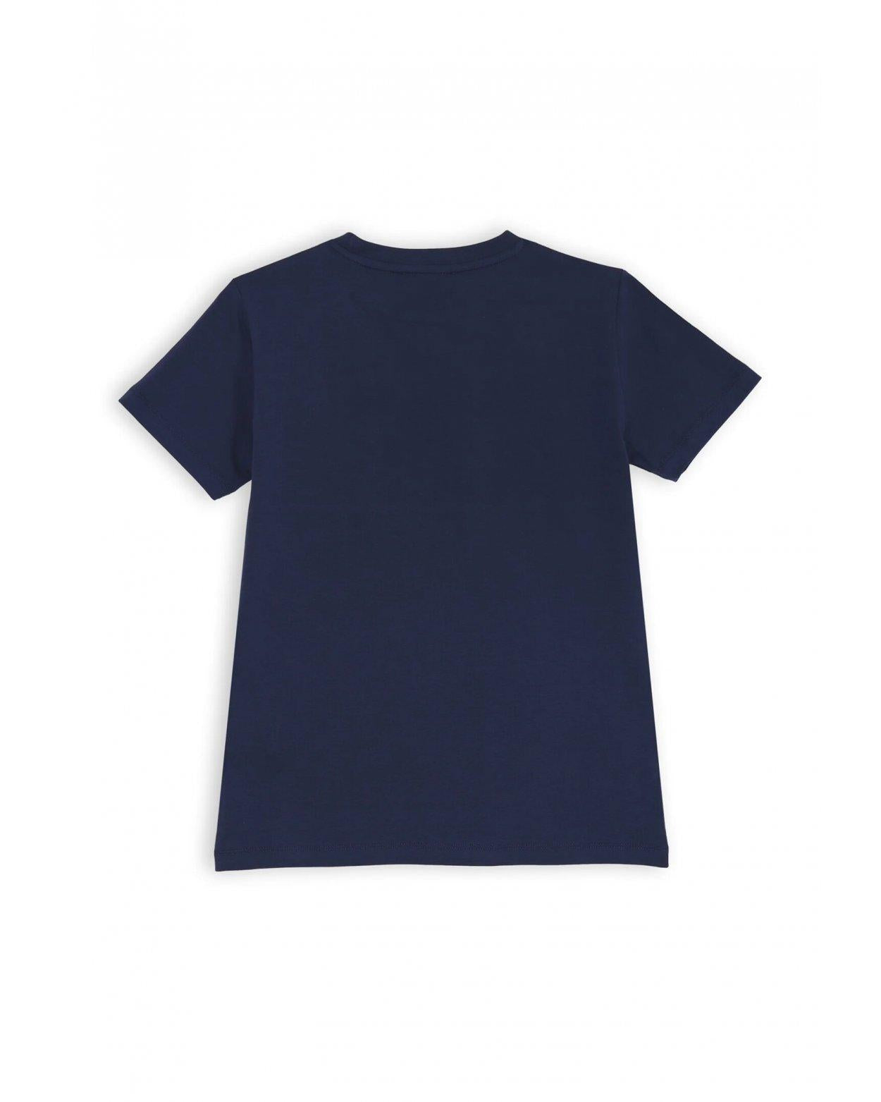 Completo Iceberg blu e bianco bambino estate 2025 con stampa logo a contrasto