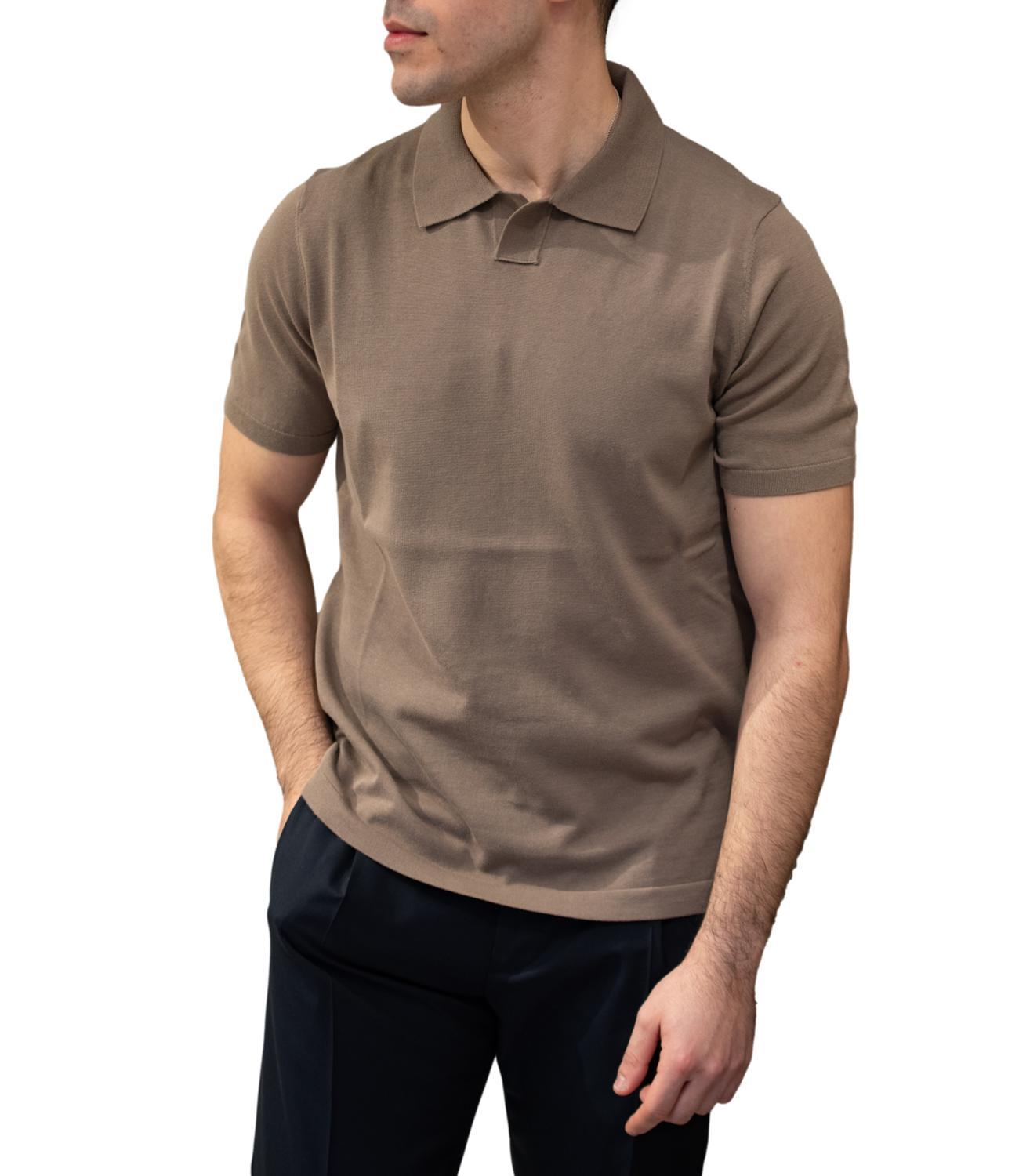 Polo Skipper Marrone in filo