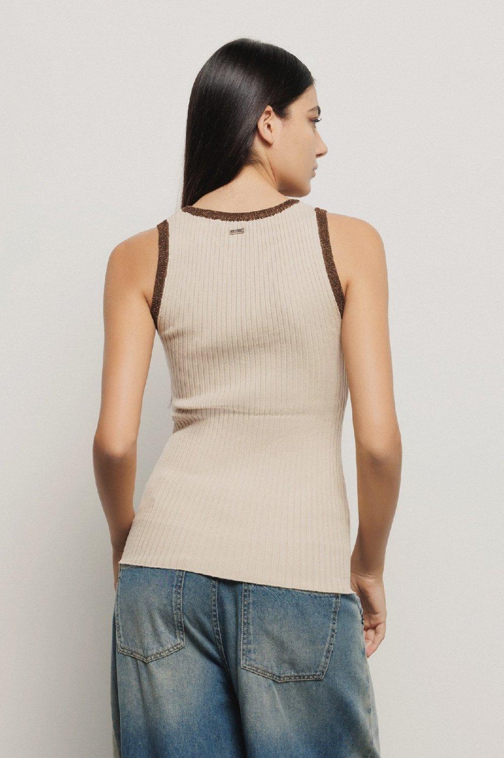 CANOTTA BORDO LUREX DONNA GAELLE PARIS SAFARI
