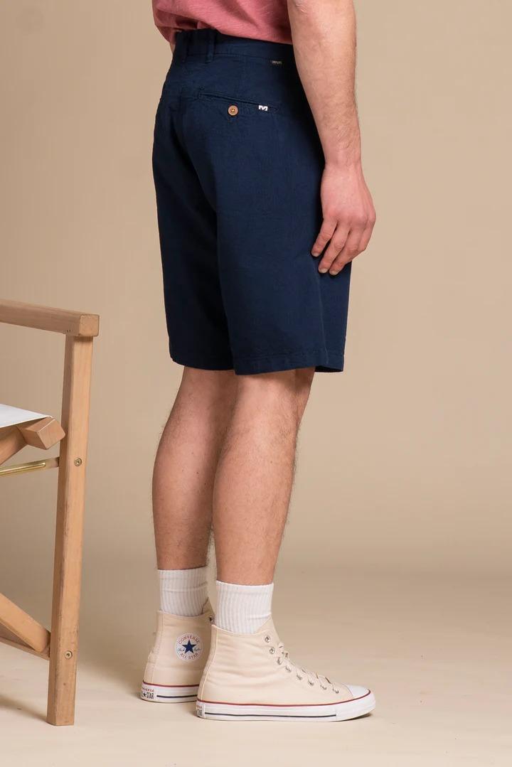 Bermuda Impure rey chino short comf.seersucker navy