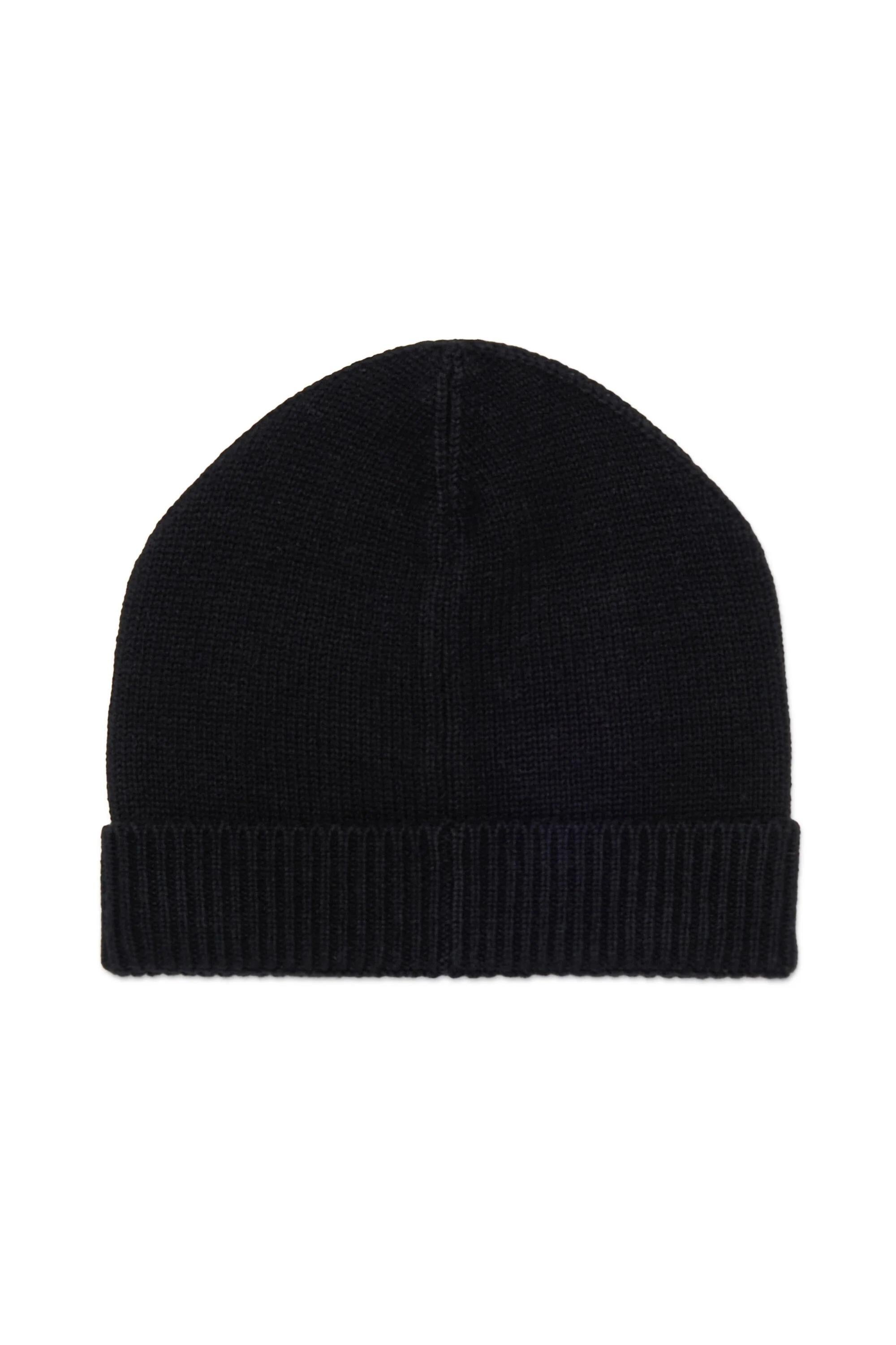 DSQUARED2<BR/>Berretto in misto lana con logo DSQ2 nero DQ3122-D0AFJ DQ900 DSQUARED KID