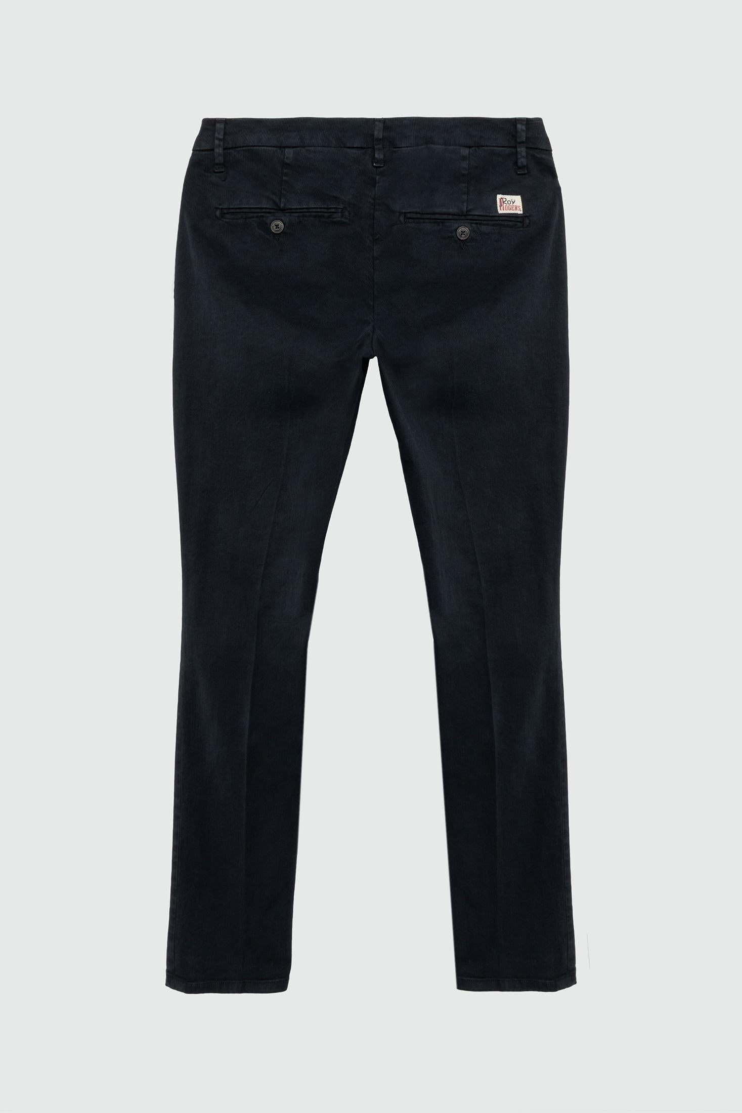 ROY ROGER'S PANTALONE NEW ROLF IN GABARDINA BLUE NAVY RRU013C8700112 C0048 ROY ROGER'S