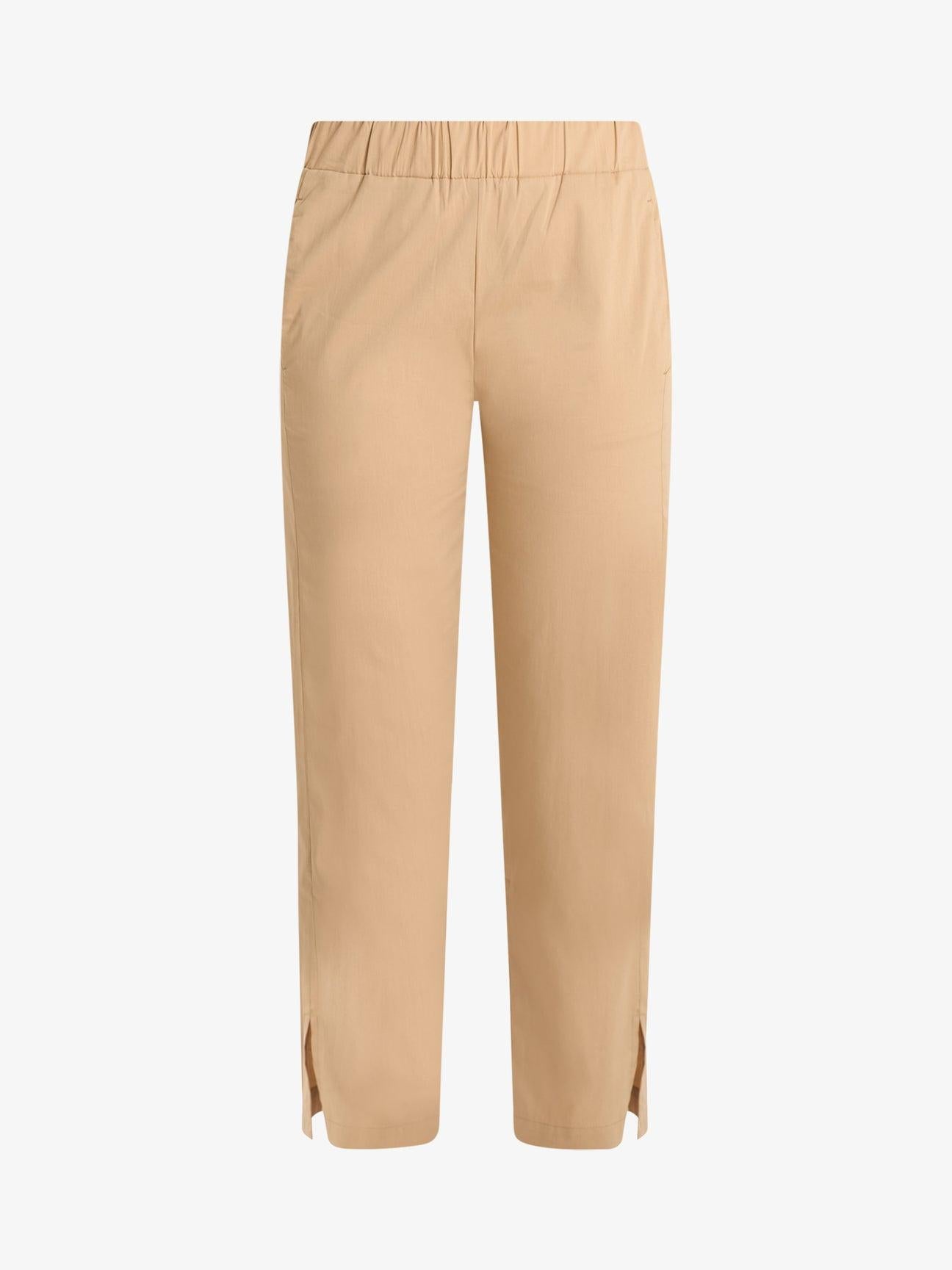 Pantalone Jijil in popeline donna beige cotone