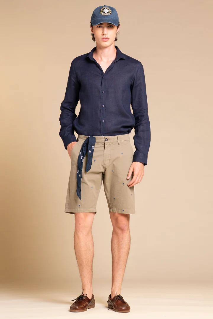 Bermuda Impure chino short comf. twill stretch salvia