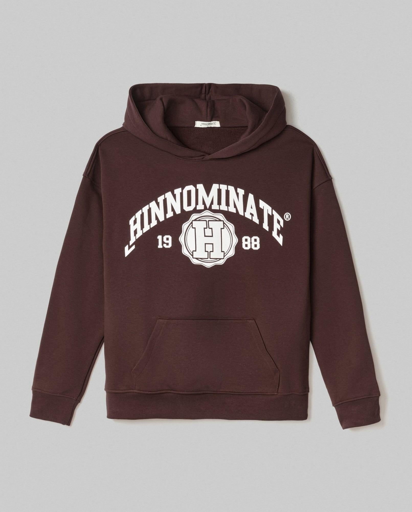 Felpa Cappuccio Basica Stampa College Moro HINNOMINATE HMAABM01430-TMTF0012 MA03 HINNOMINATE
