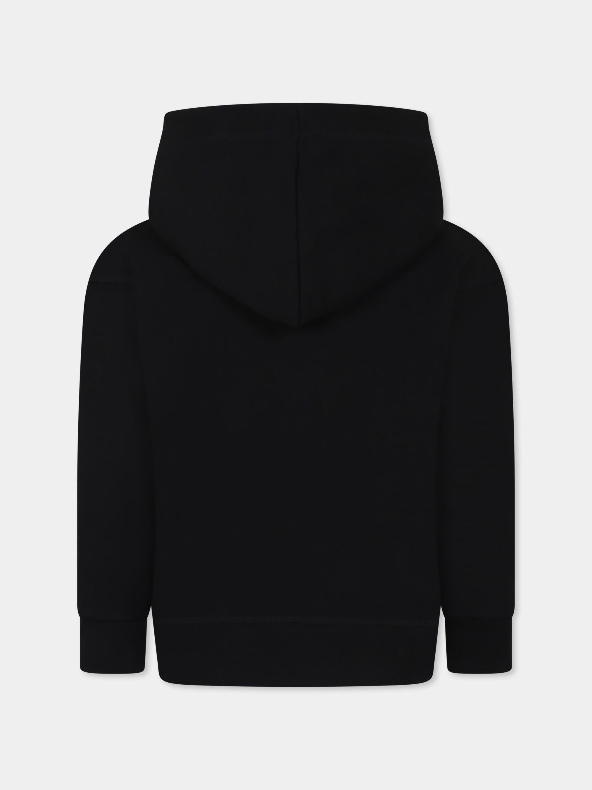 Dsquared2 Felpa Cappuccio Slouch Fit Nera