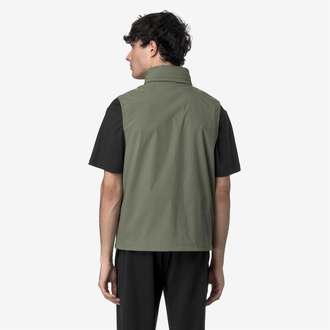 VALEN STRETCH NYLON JERSEYGREEN LICHEN