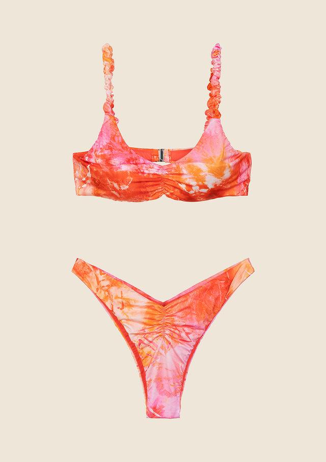 Bikini Donna Me fui Top con Slip Americano Fisso Fantasia 0741-X32