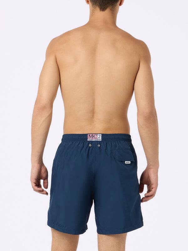Costume da bagno da uomo in tessuto leggero blu navy Lighting Pantone