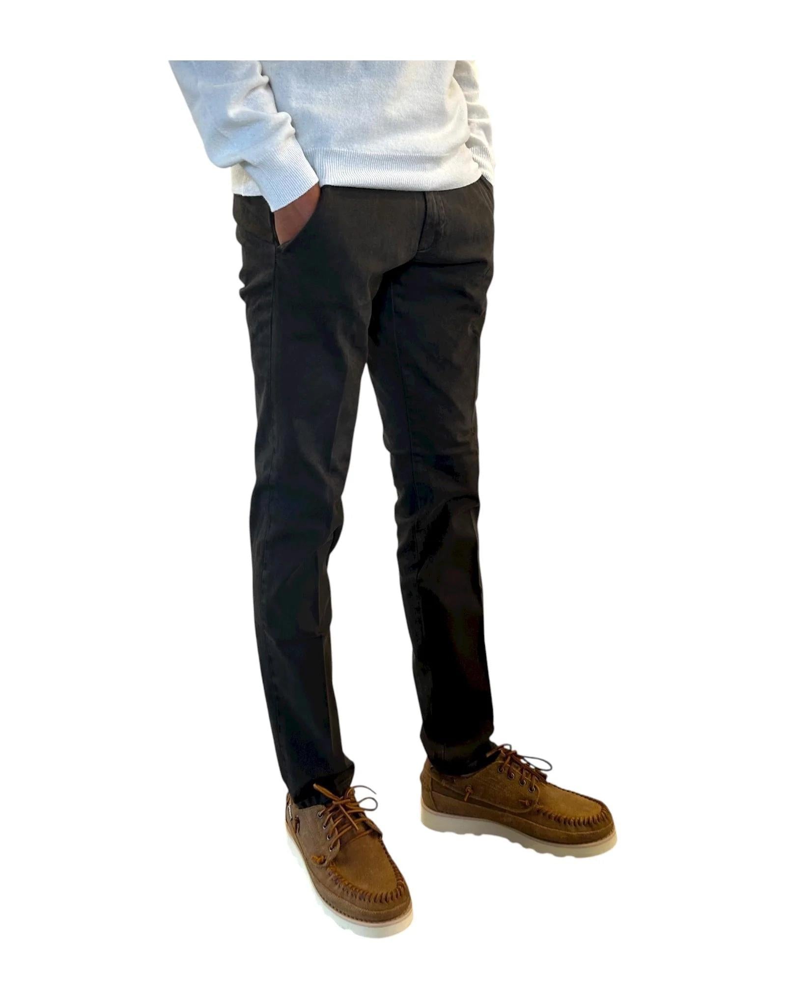 ROY ROGER'S PANTALONE NEW ROLF IN GABARDINA BROWN RRU013C8700112 C0241 ROY ROGER'S