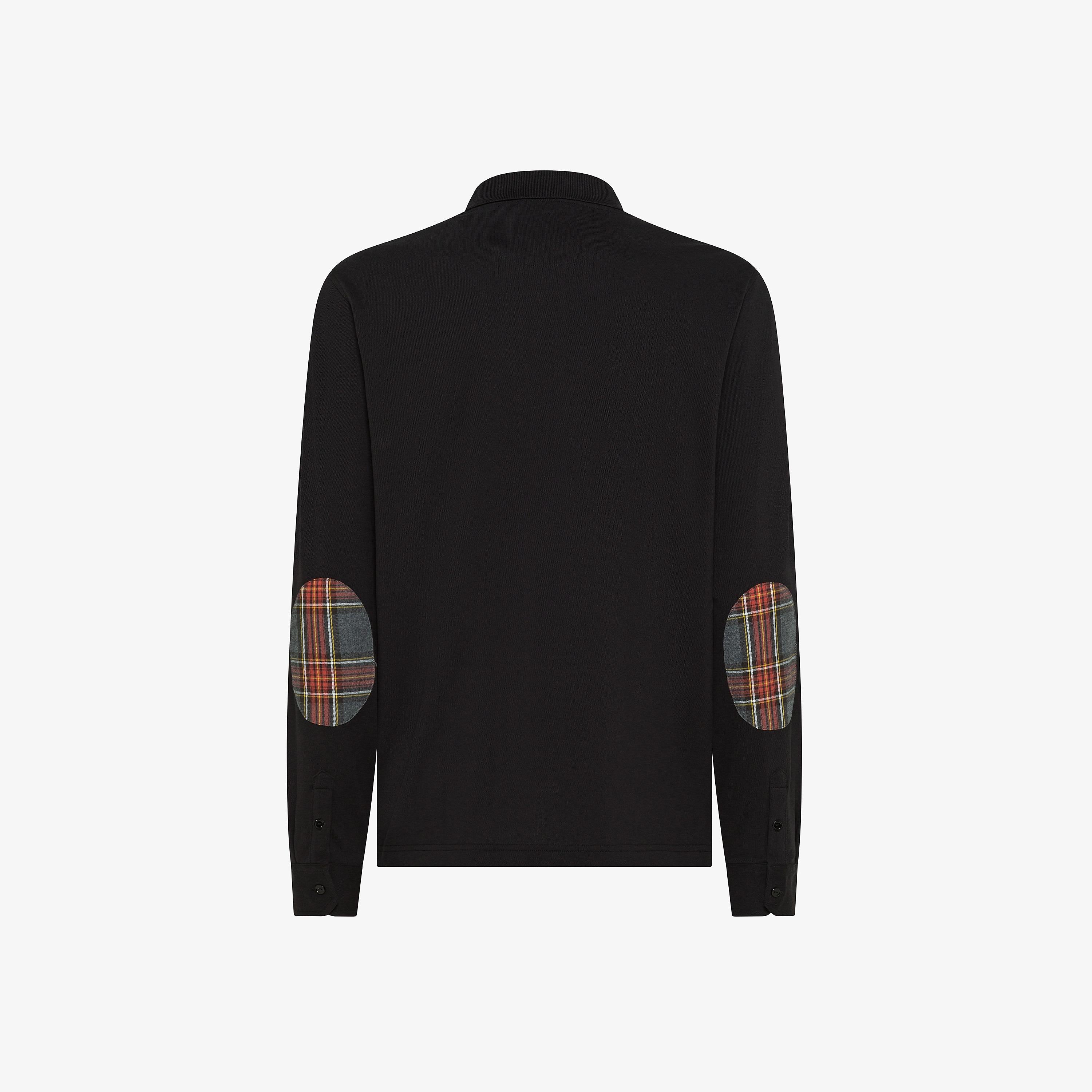 SUN68 Polo in cotone con patch nero A45108 11 SUN 68
