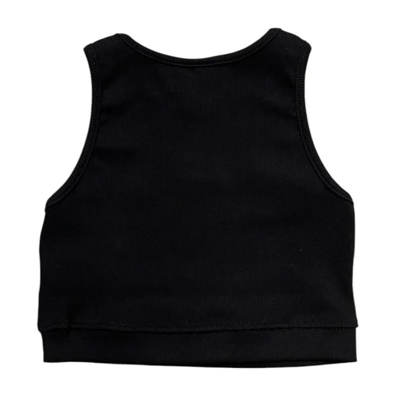 Disclaimer kids top nero costina ragazza