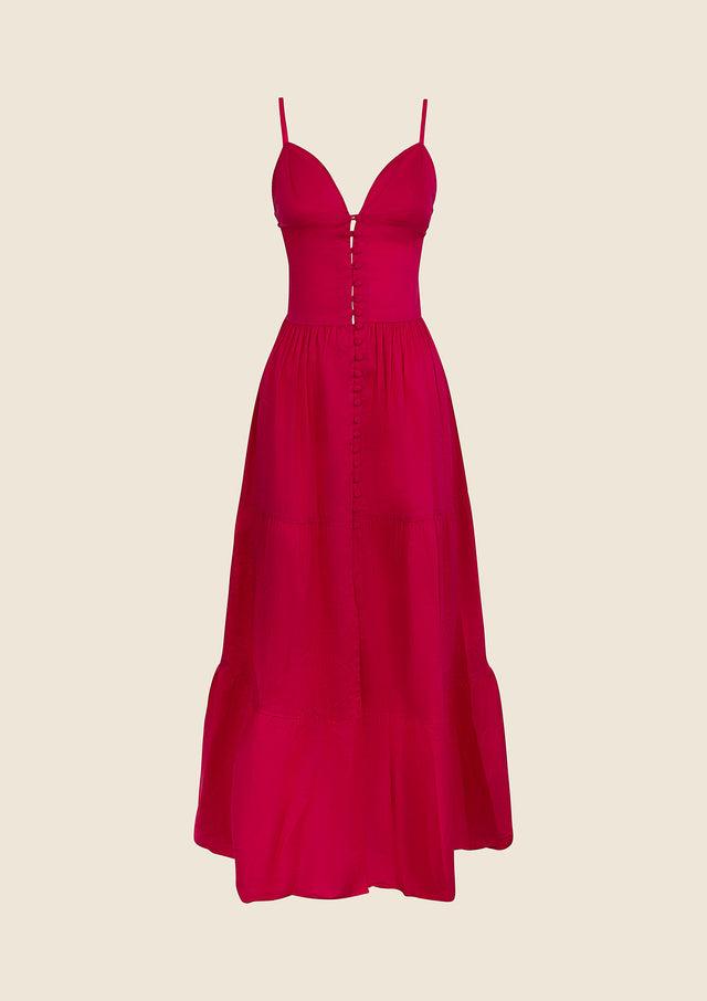 Vestito lungo Donna Me fui Fucsia 0110-FX