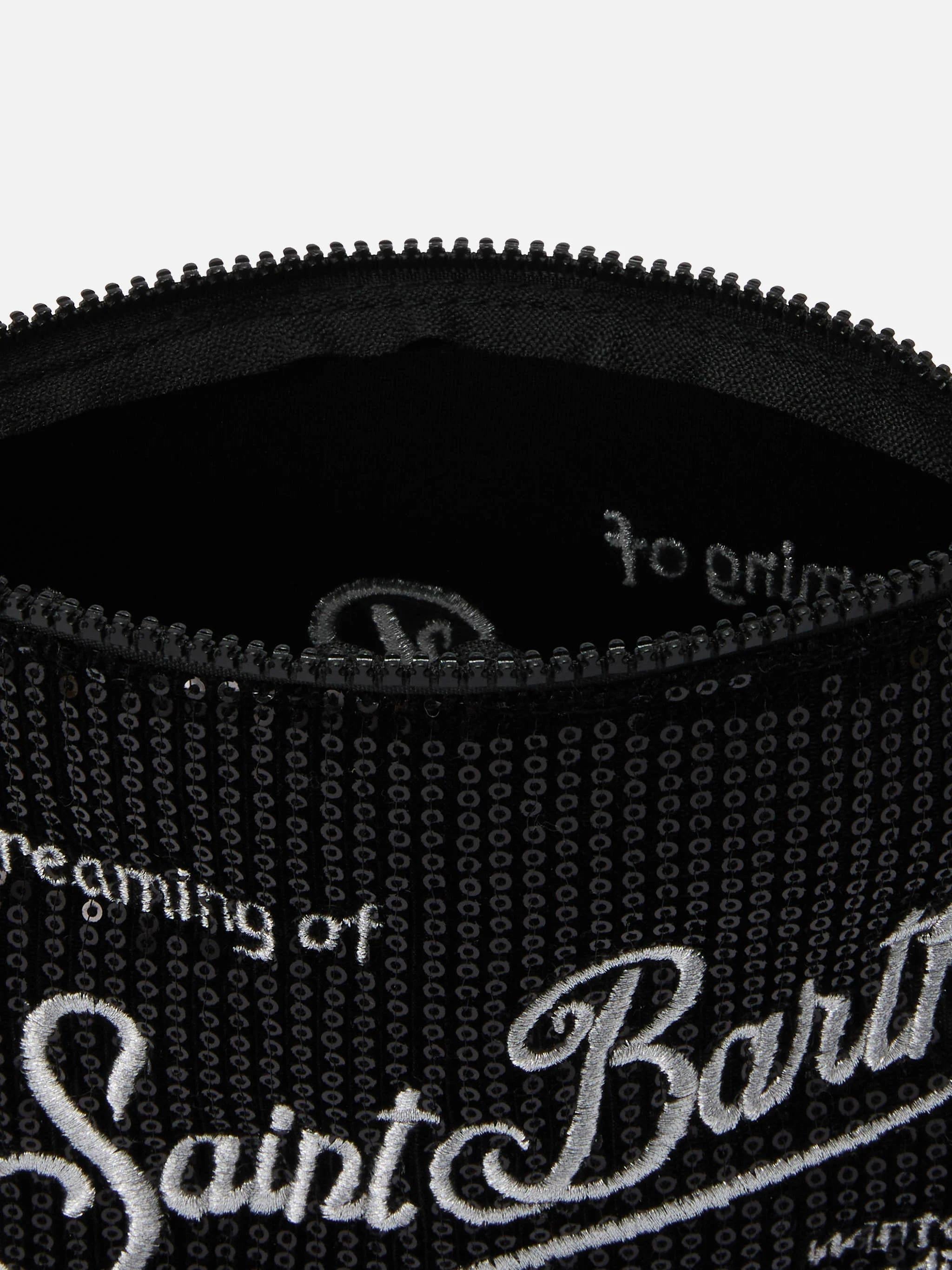 Pochette Aline Velvet Paillettes nera ALI0030 00207I MC2 SAINT BARTH