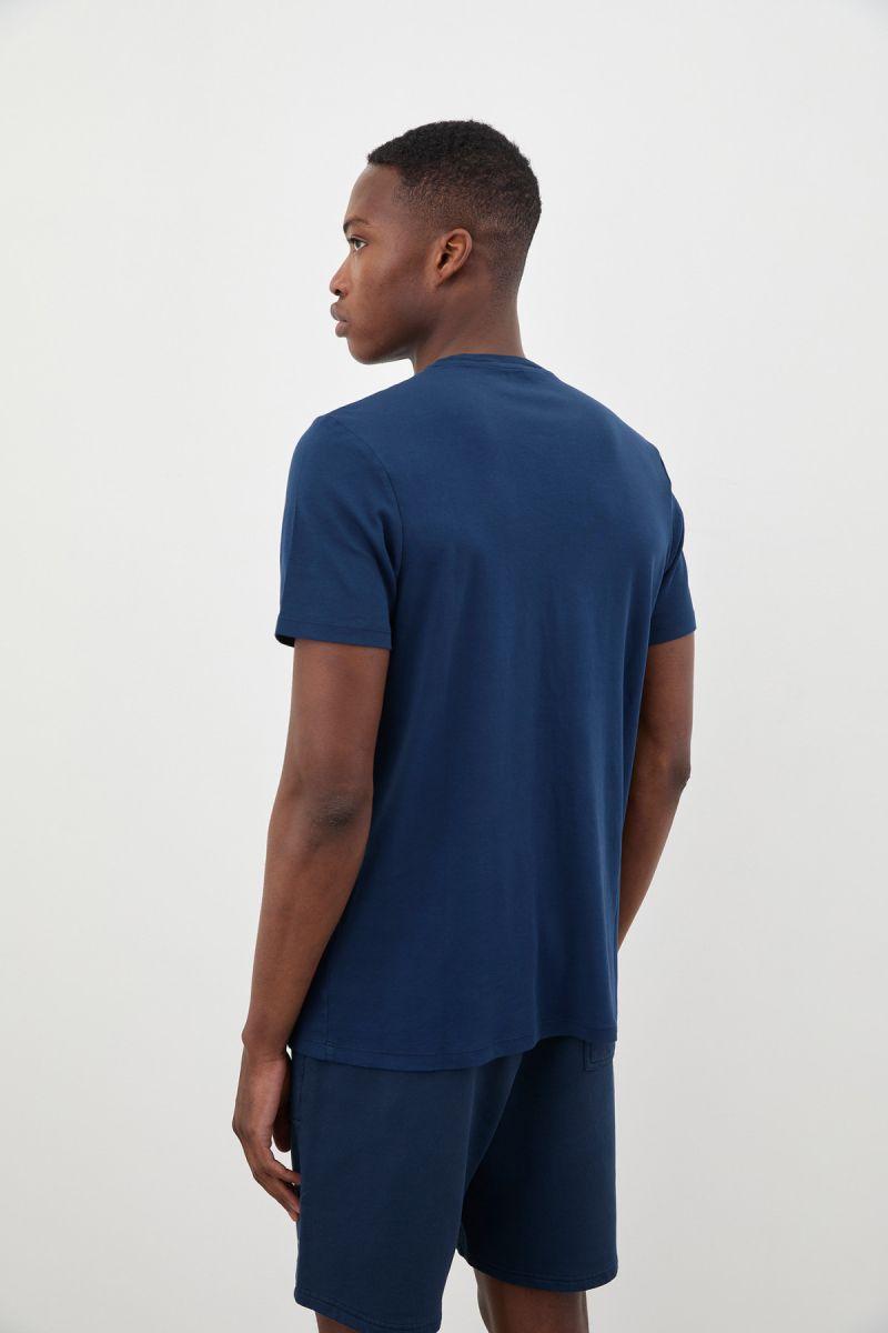 T-Shirt Supima Jersey Blu RRU90157CG060569 C0048 ROY ROGER'S