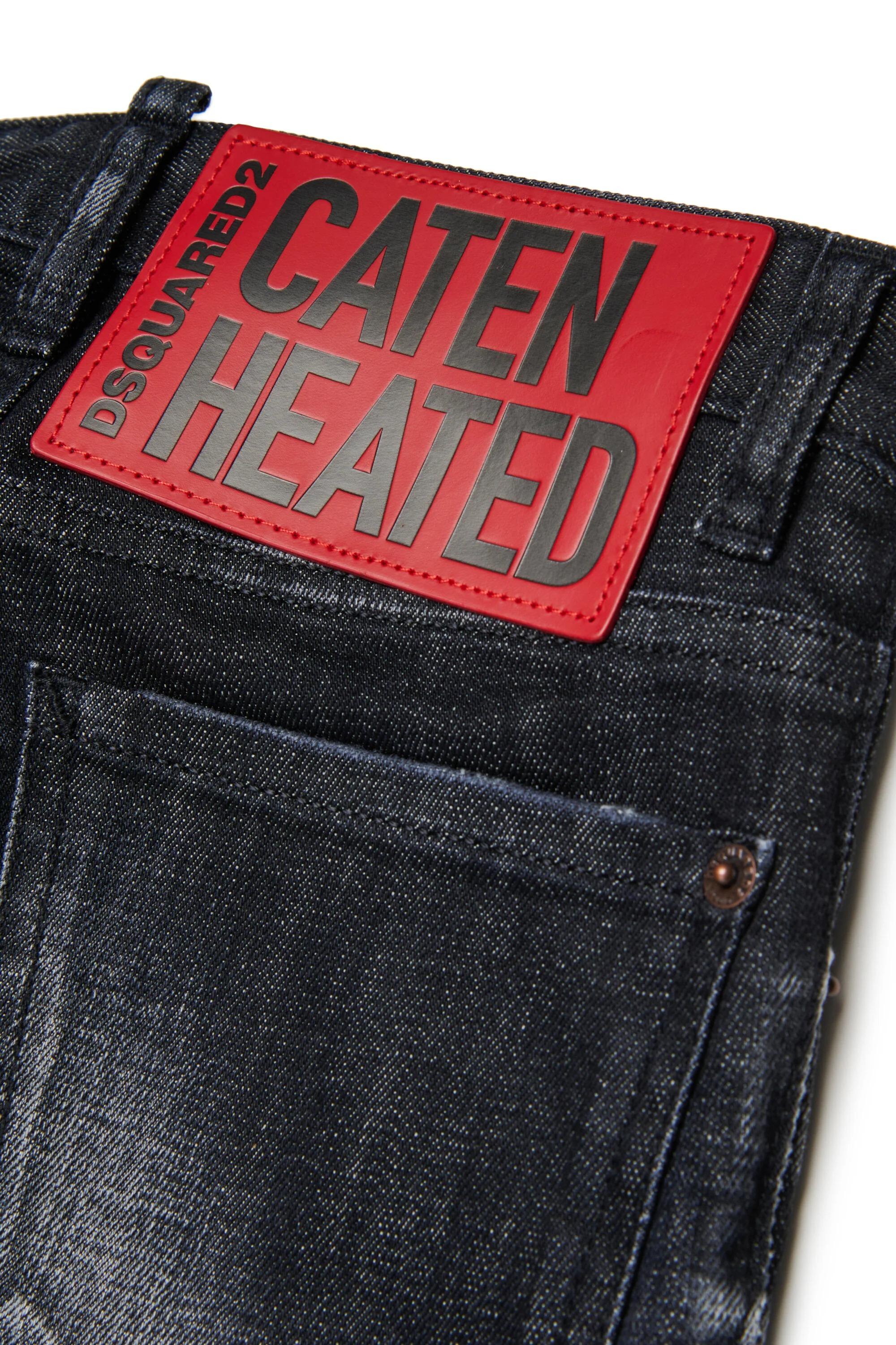 Jeans aderenti neri sfumati con rotture - Cool Guy nero DQ0236-D0AEQ DQ02 DSQUARED KID