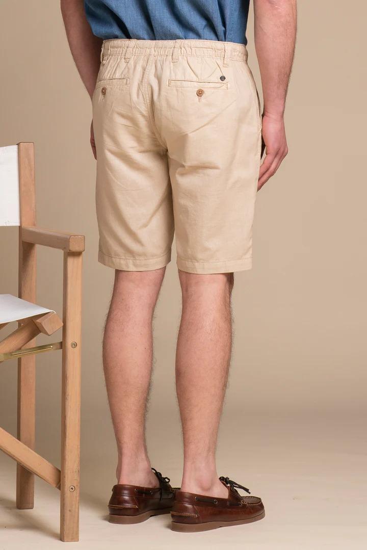 Bermuda Impure nils chino short comf.mixed linen desert