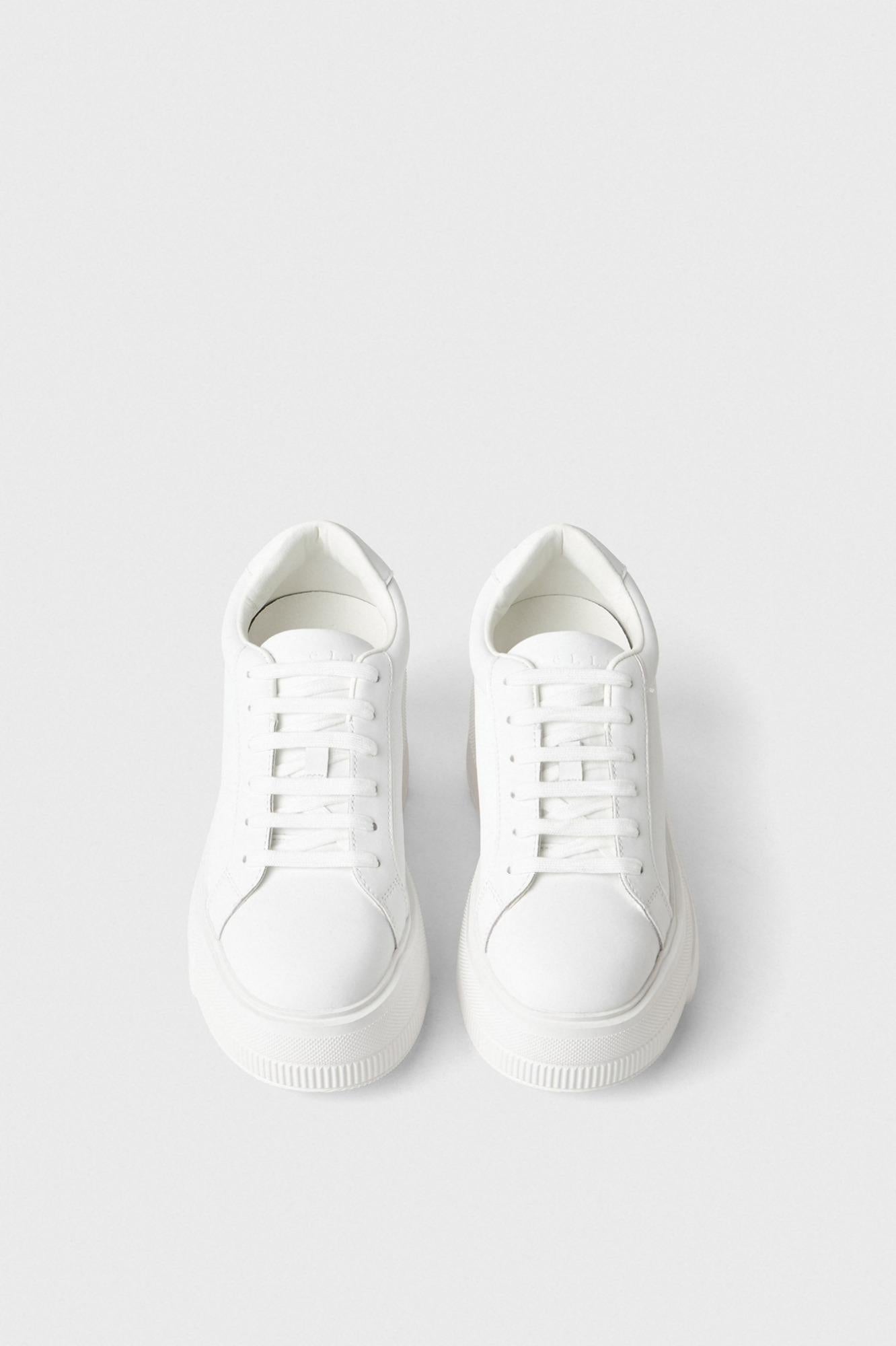 Sneakers Addict Platform In Action Leather Bianco - Gaëlle Paris GACAW01473-MTFI0014 B01 GAELLE