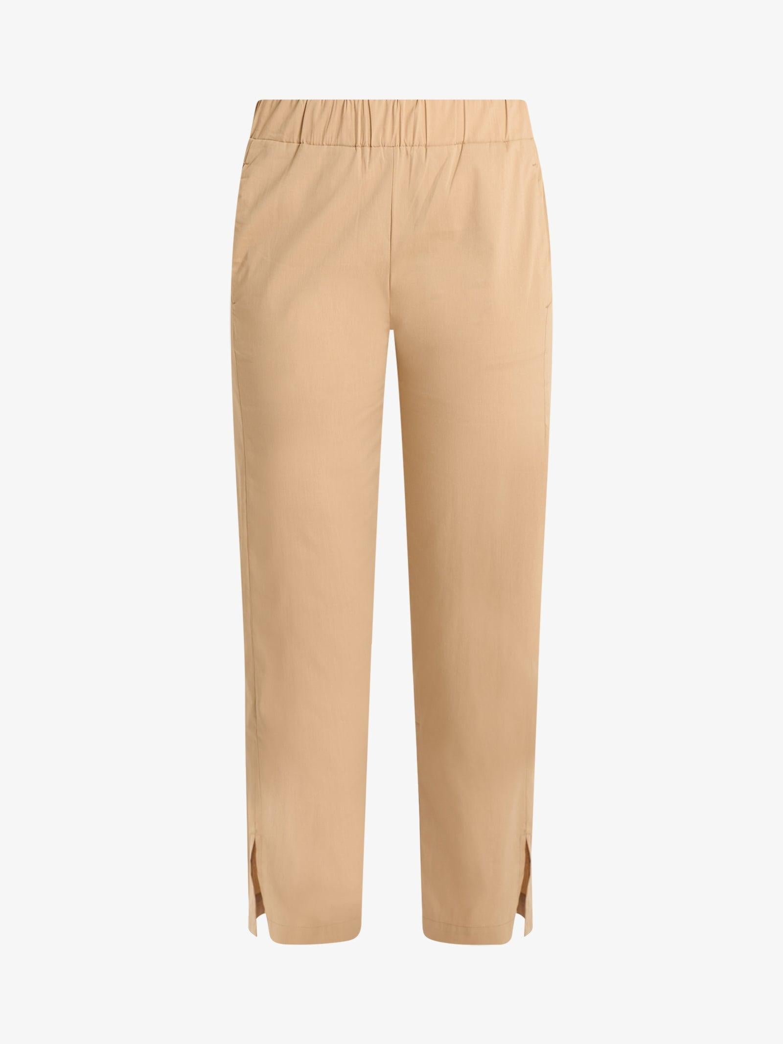 Pantalone Jijil in popeline donna beige cotone