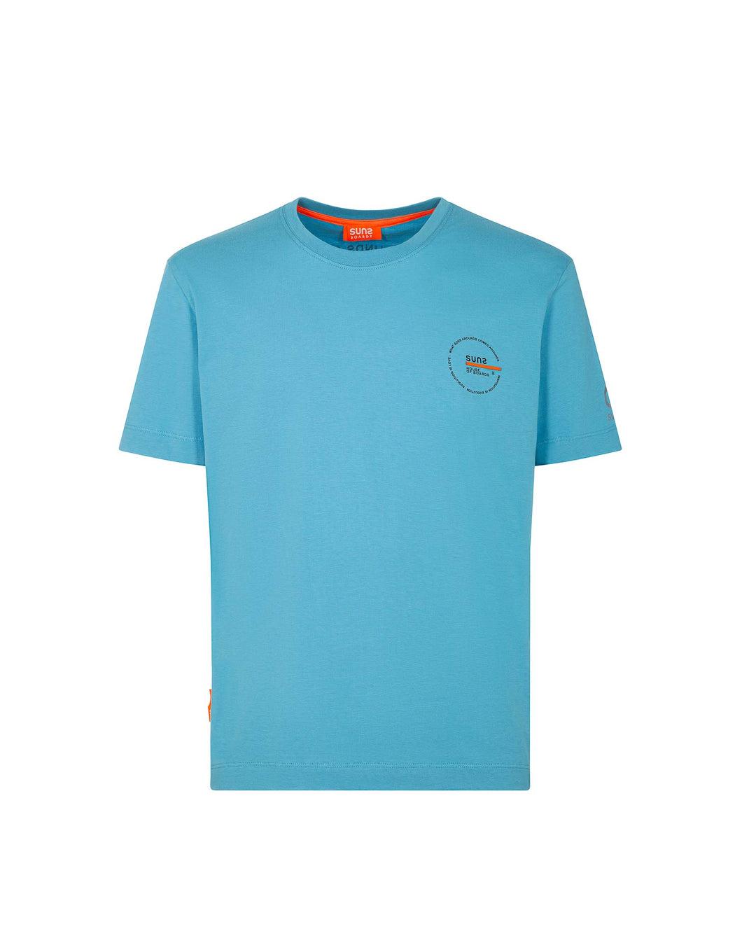 T-shirt Uomo SUNS Paolo Line TSS51010U Turchese