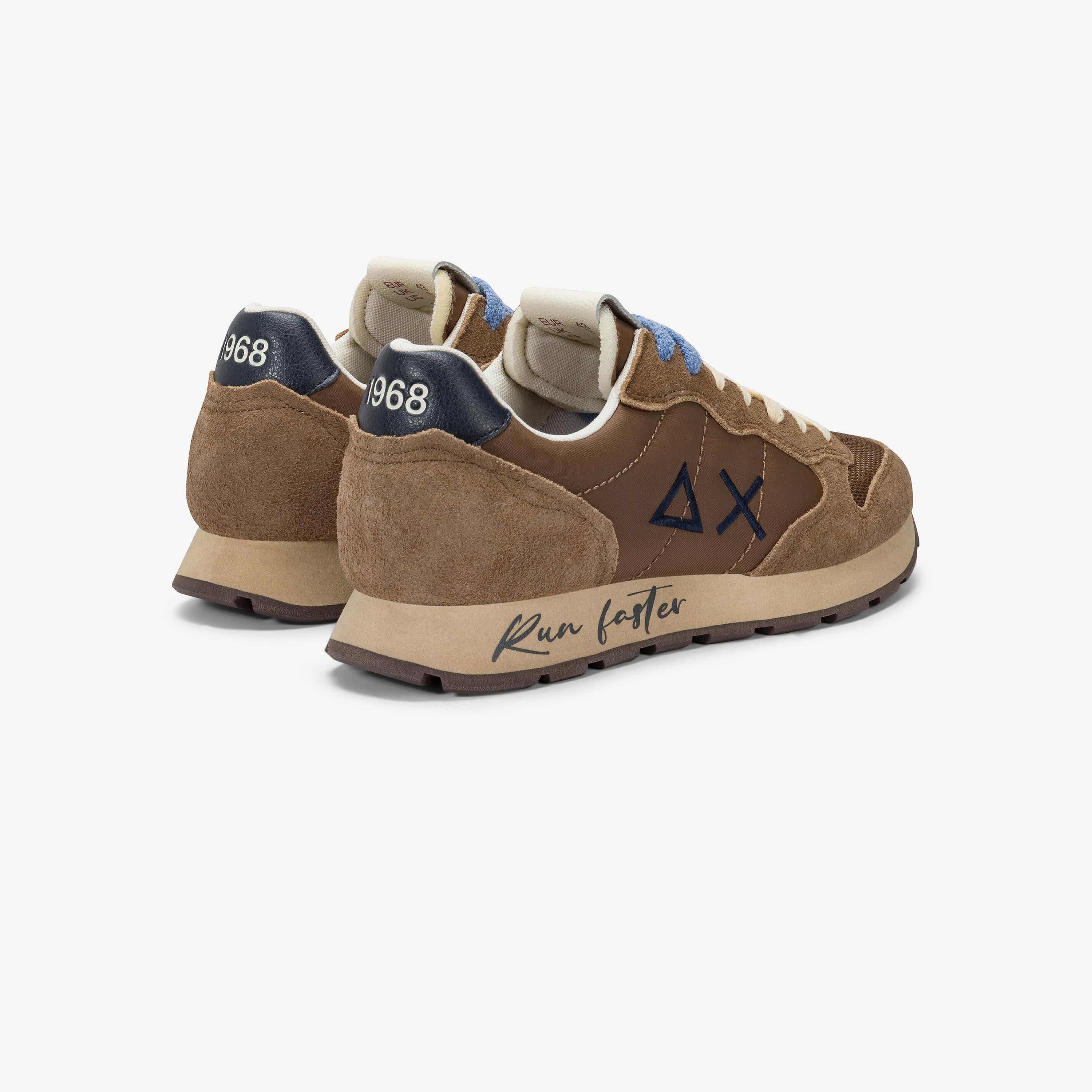 Sneaker tom vintage in nylon e suede volpe Z45105 93 SUN 68