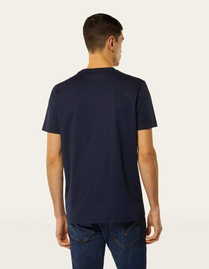 T-shirt girocollo regular in jersey blu