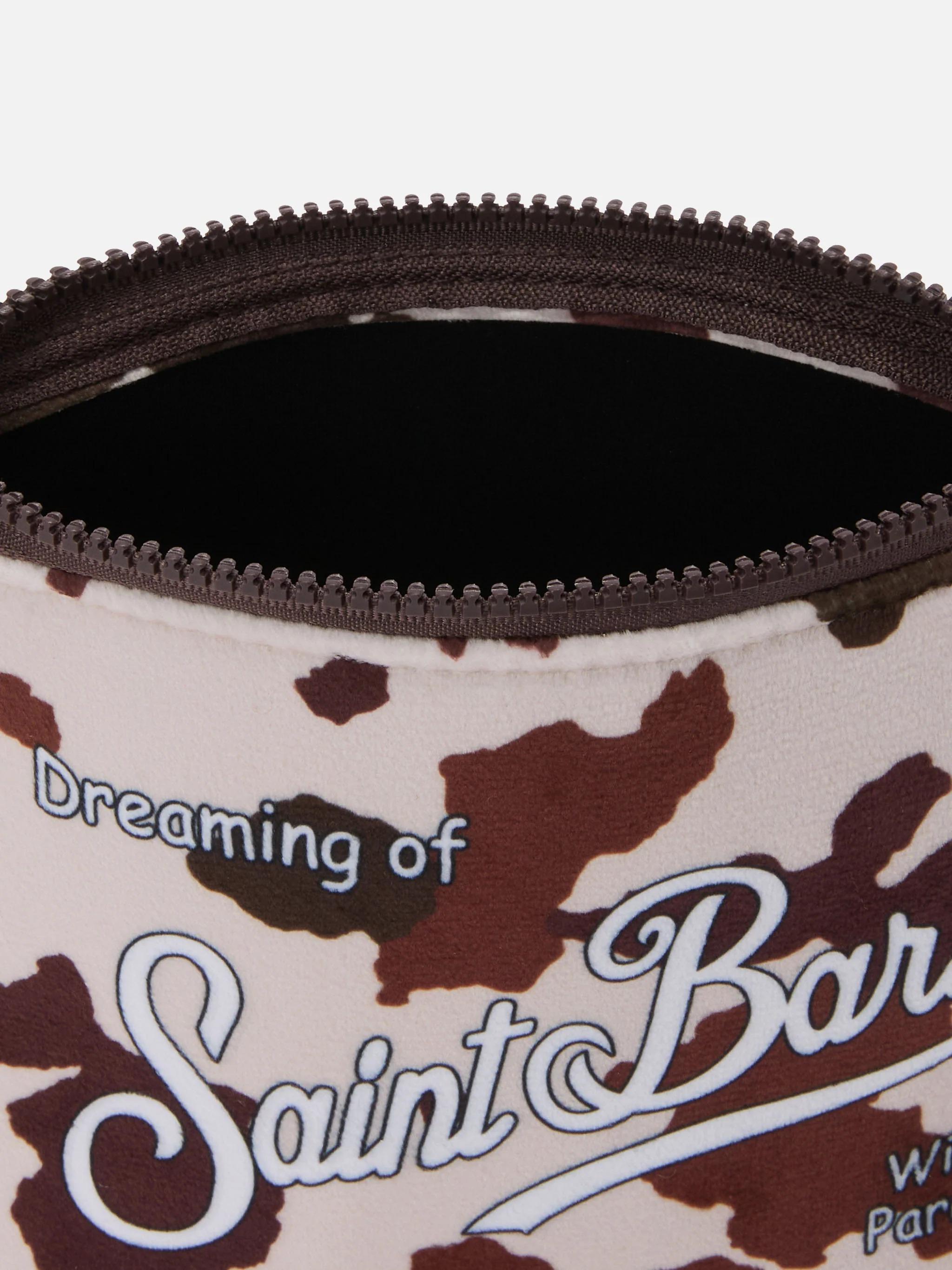Pochette Aline effetto lana a con stampa muccata ALI002 00364I MC2 SAINT BARTH