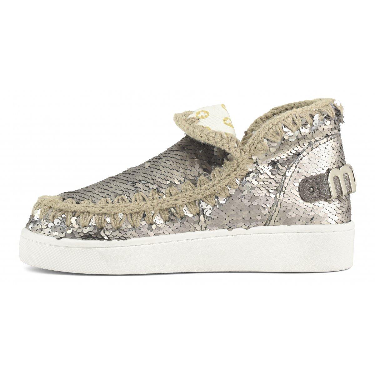 Summer Eskimo Sneaker Sequins Gunmental