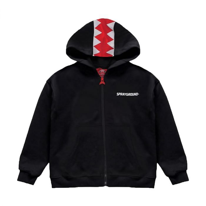 BASIC FULL ZIP HOODIE BLACK