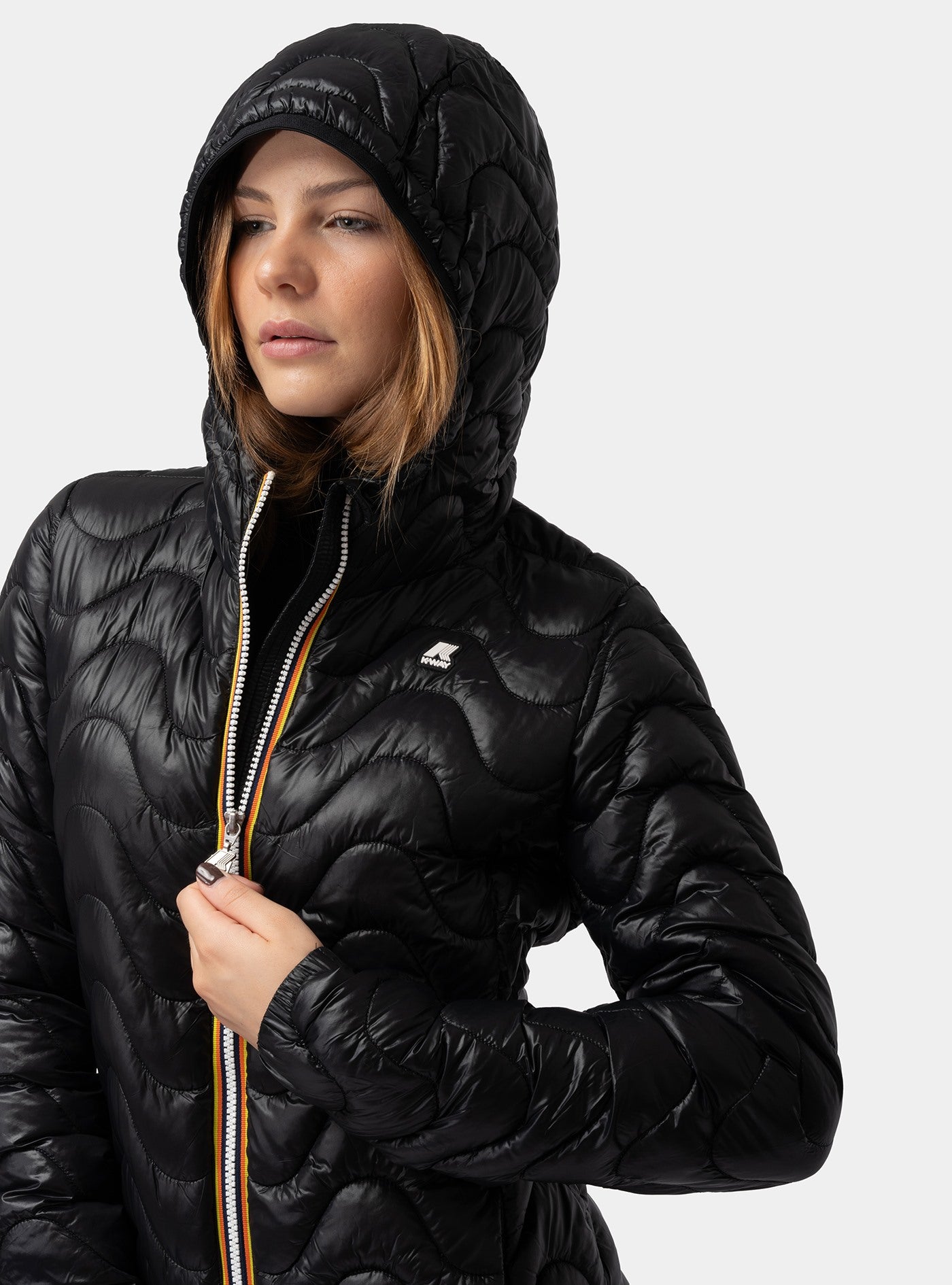 k way lily eco warm black pure giubbino k5126iw usy