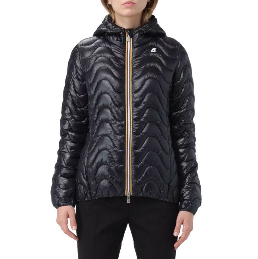 k way madlaine quilted warm black pure giubbino k5126jw usy