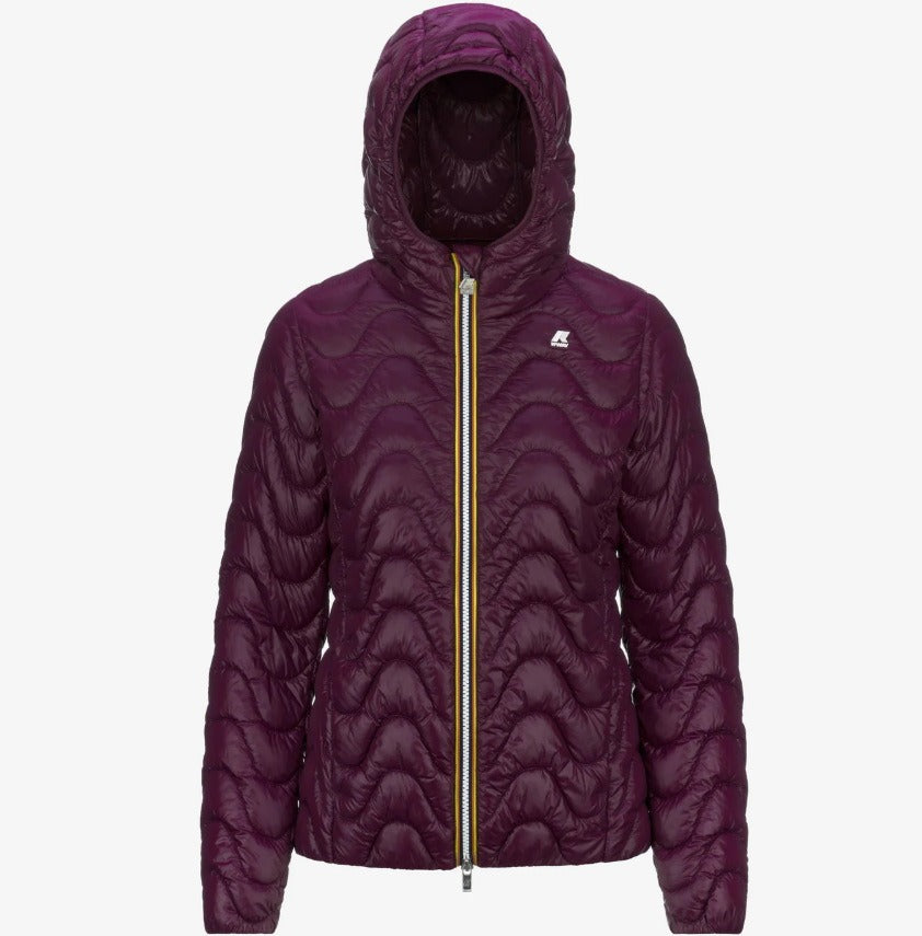k way lily eco warm violet dk purple giubbino k5126iw xb4