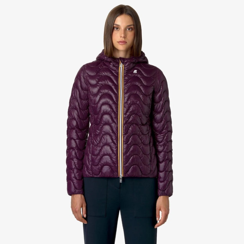 k way lily eco warm violet dk purple giubbino k5126iw xb4
