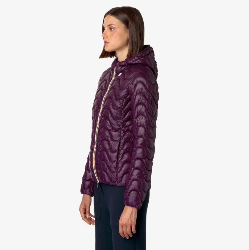 k way lily eco warm violet dk purple giubbino k5126iw xb4