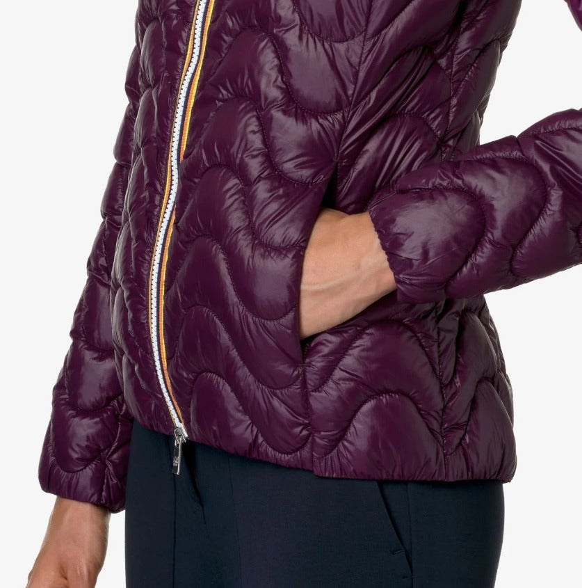 k way lily eco warm violet dk purple giubbino k5126iw xb4