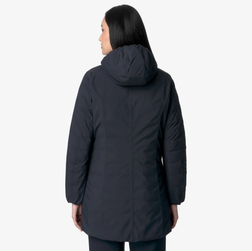 k way denise st thermo double blue d grey blue a giubbino k8134cw asc