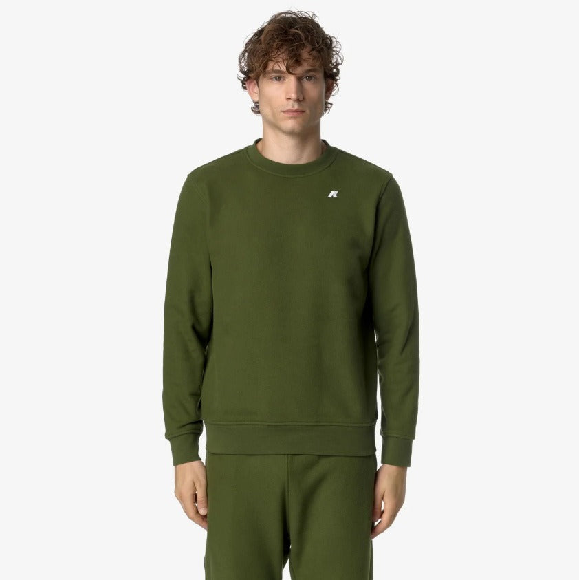 k way baptiste heavy fleece green cypress felpa k8133gw h11