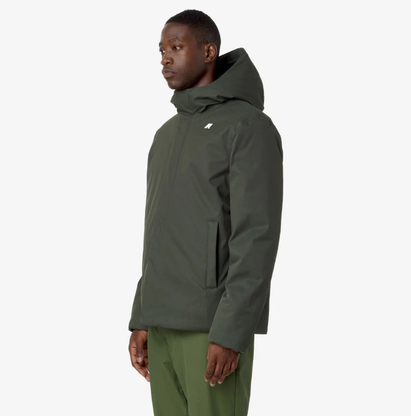 k way jacko twill marmotta green b blue a giubbino k8133dw al7