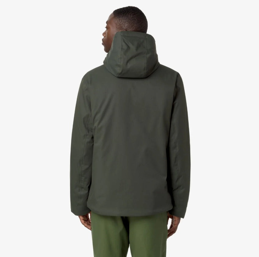 k way jacko twill marmotta green b blue a giubbino k8133dw al7