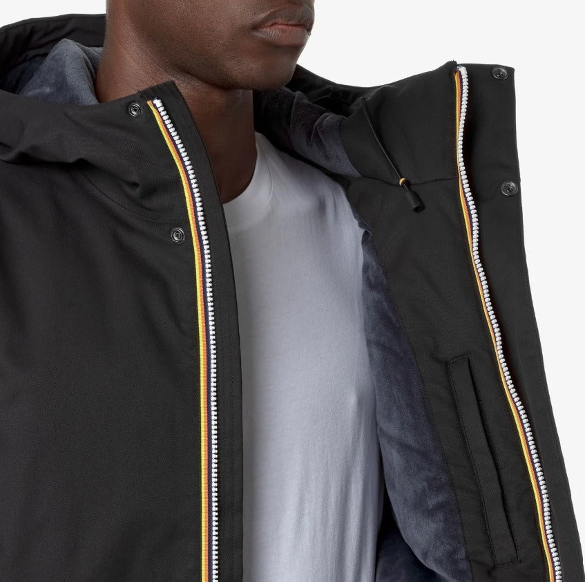 k way jacko twill marmotta black p blue a giubbino k8133dw al8