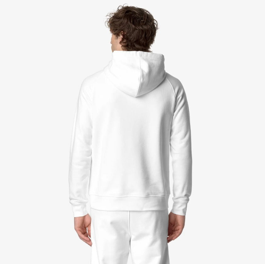 k way alban heavy fleece white gardenia felpa k8133jw x42